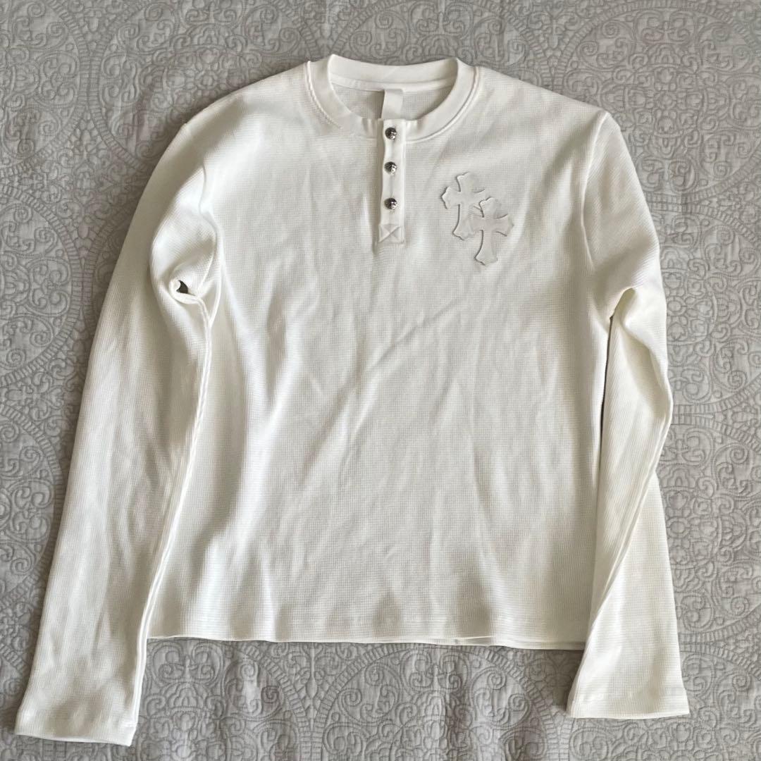 クロムハーツ サーマル ロングTシャツ ヘンリーネック