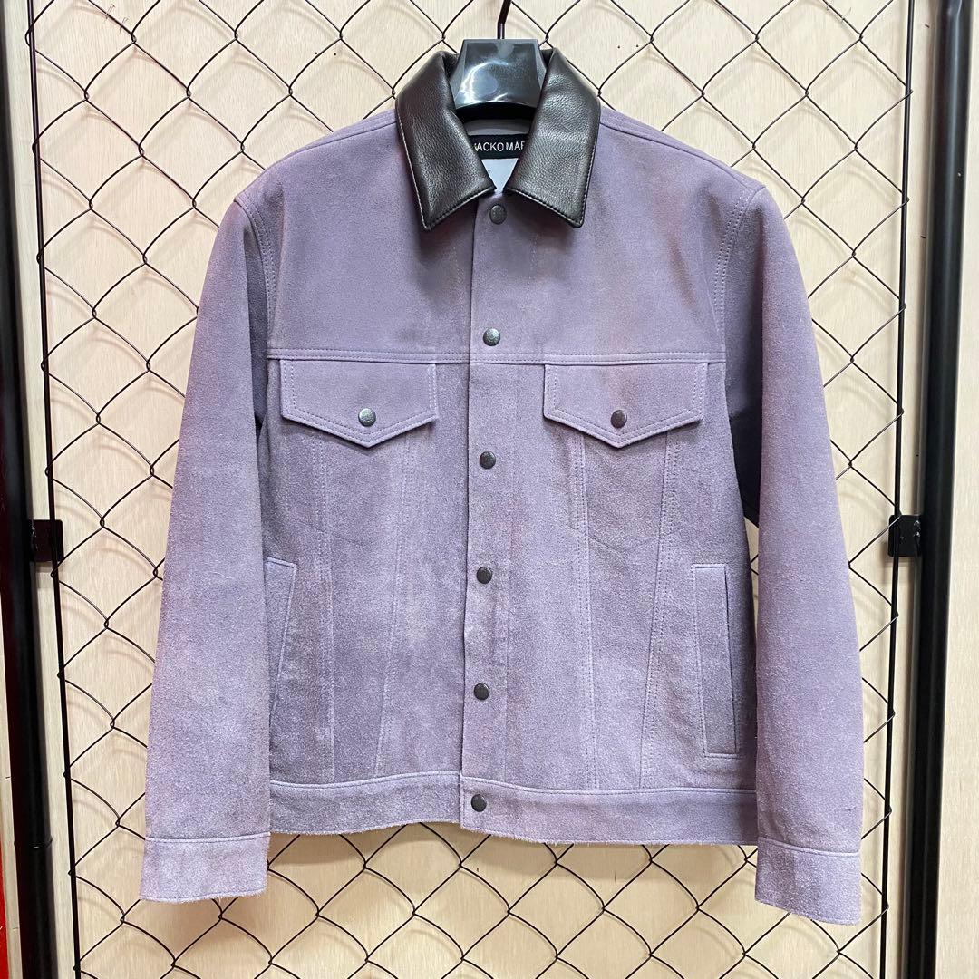 ジャケット・アウター WACKO MARIA SUEDE LEATHER TRUCKER JACKET