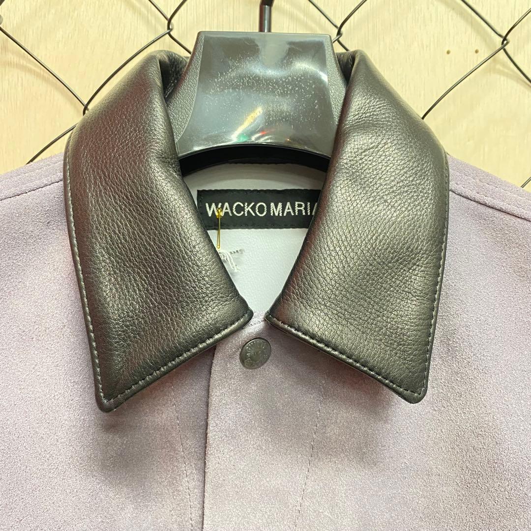 ジャケット・アウター WACKO MARIA SUEDE LEATHER TRUCKER JACKET
