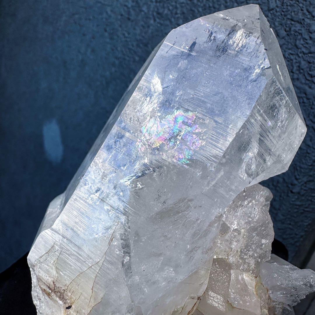 希少❗️超綺麗♡レインボー☆超強いパワー ヒマラヤ水晶 クラスター天然石A1459