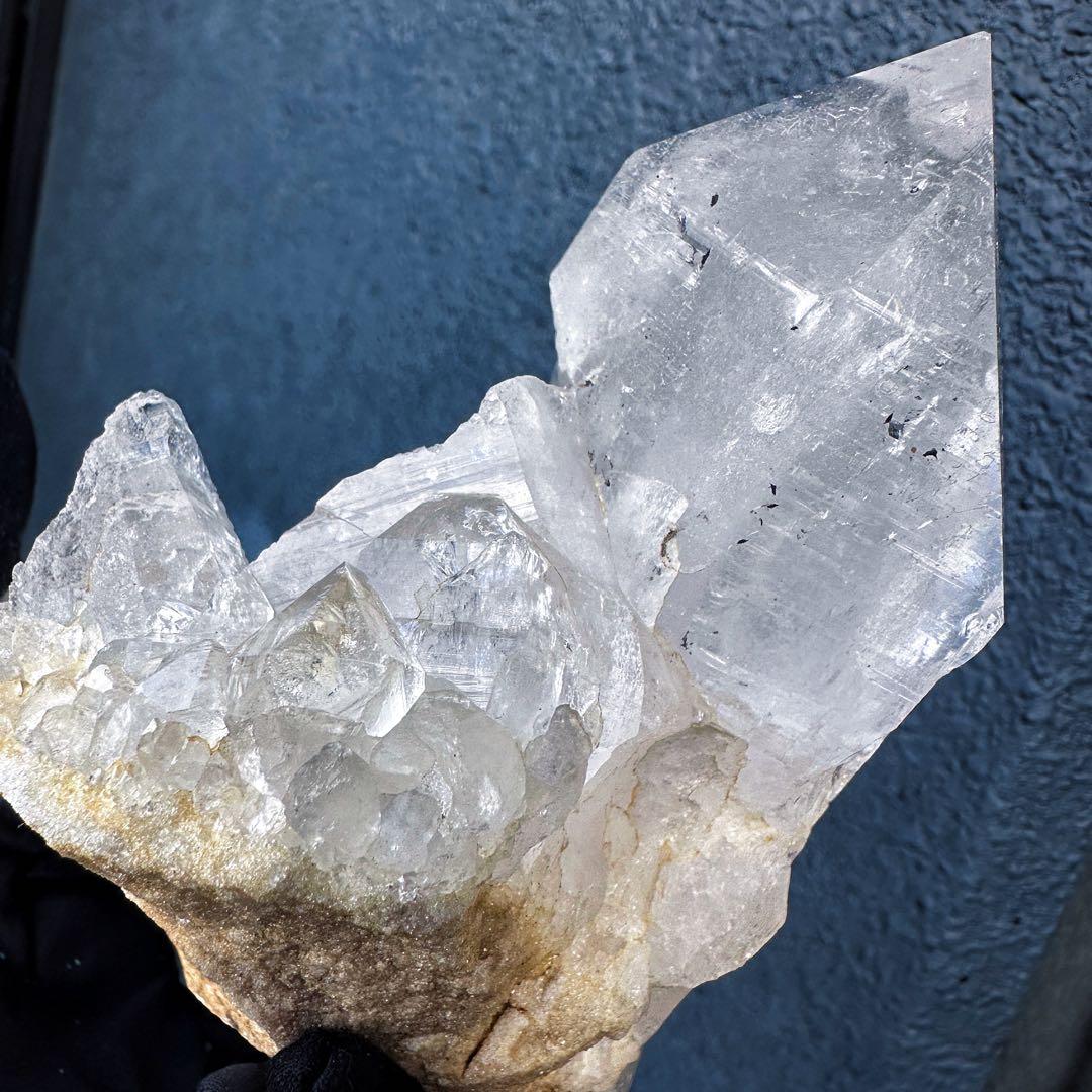 希少❗️超綺麗♡レインボー☆超強いパワー ヒマラヤ水晶 クラスター天然石A1459