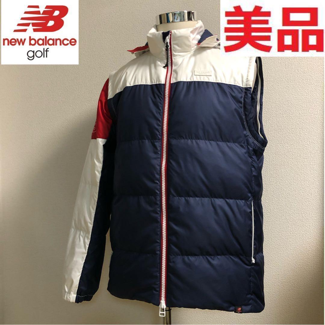 美品 ニューバランスゴルフ 2way ダブルジップ ダウンジャケット サイズ6