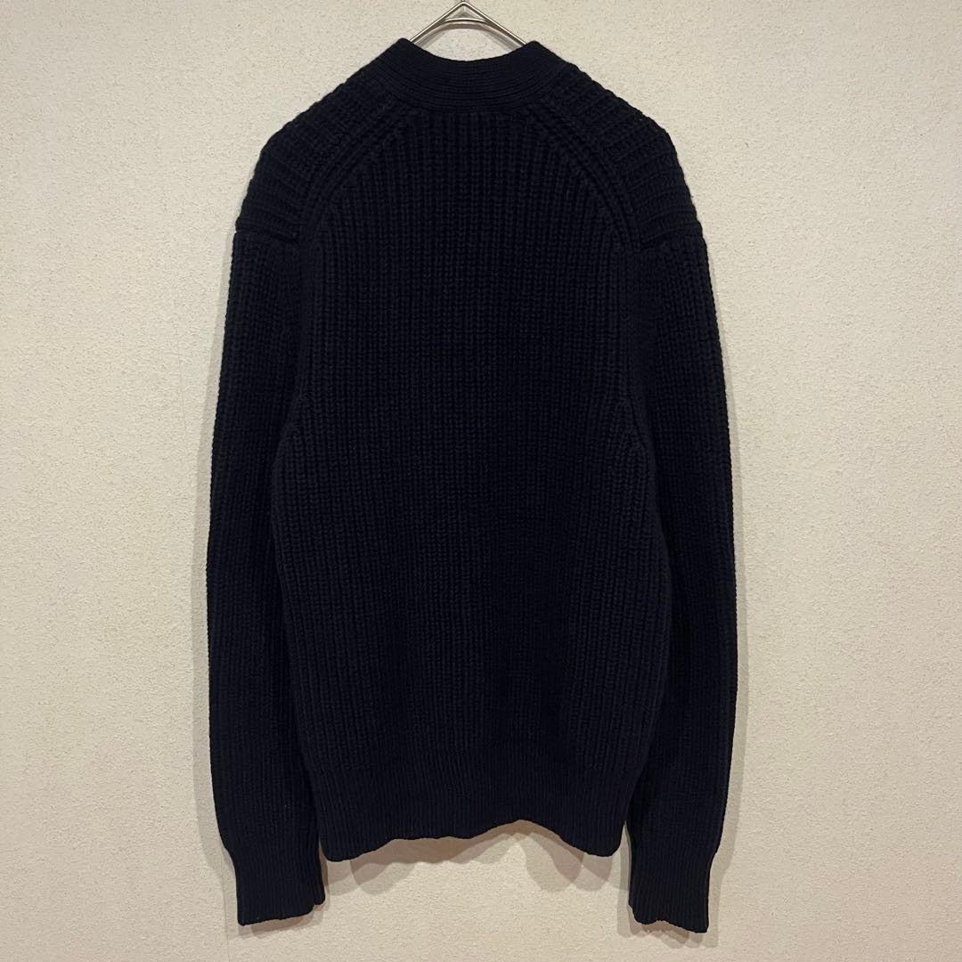 【美品】Acne Studios 13AW ミドルゲージ 厚手 カーディガン 紺