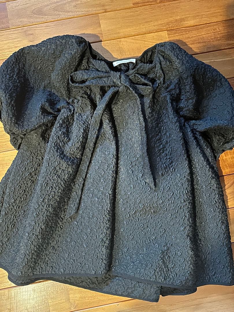 セシリーバンセン　リボン付きボリュームスリーブ　cecilie bahnsen