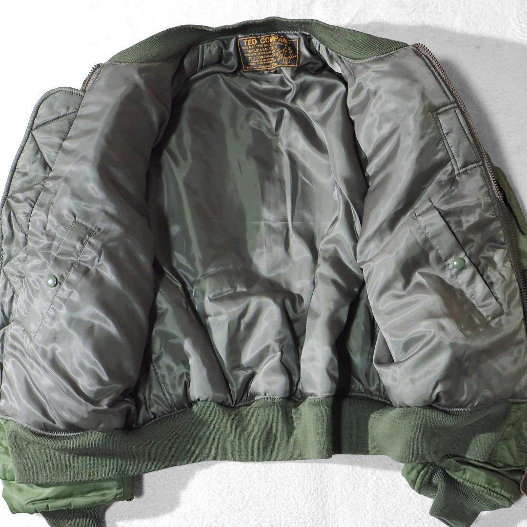 美品 テッドカンパニー MA-1 フライトジャケット メンズ42 XL相当