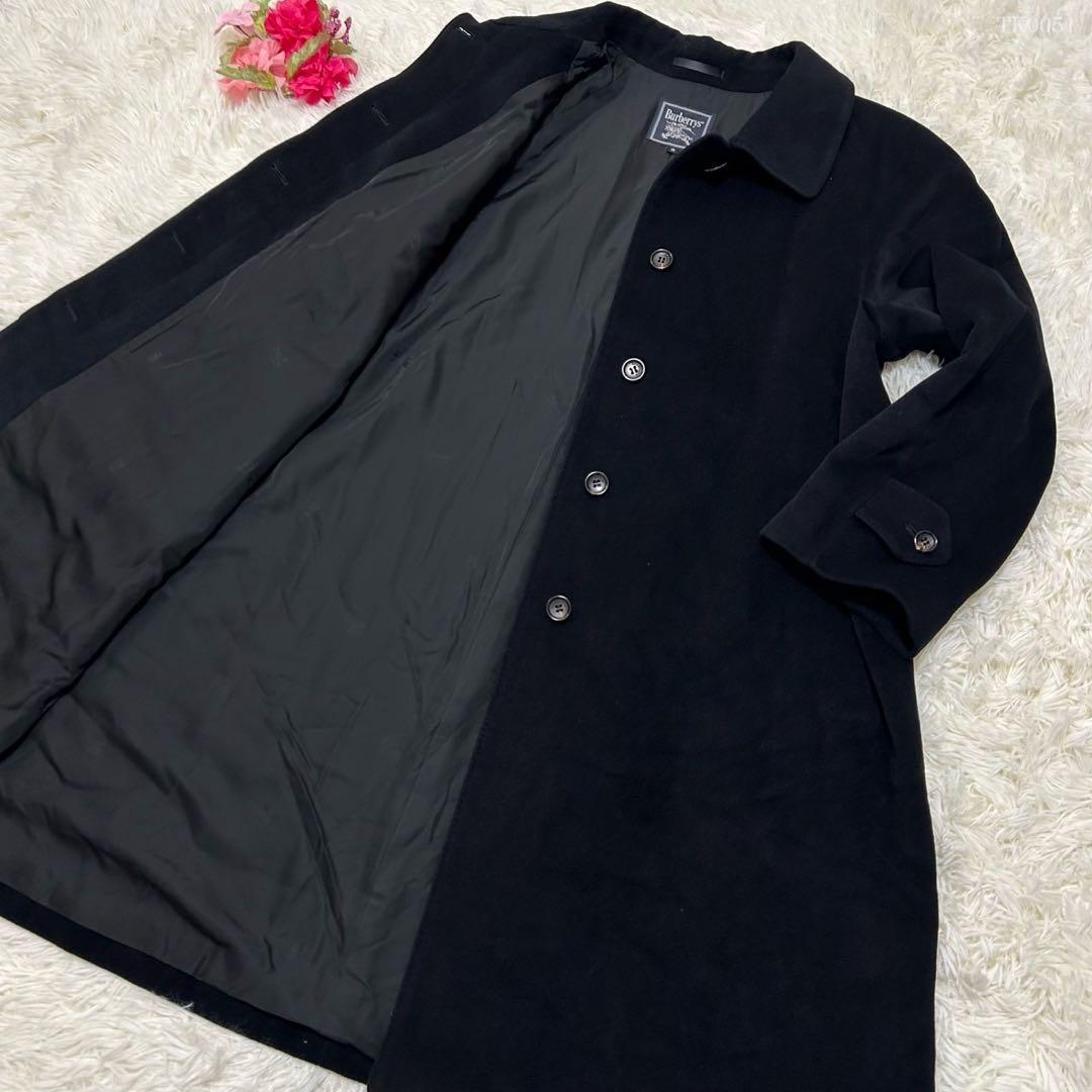 【美品/3L】バーバリー チェスターコート アウター アンゴラ100% Aライン