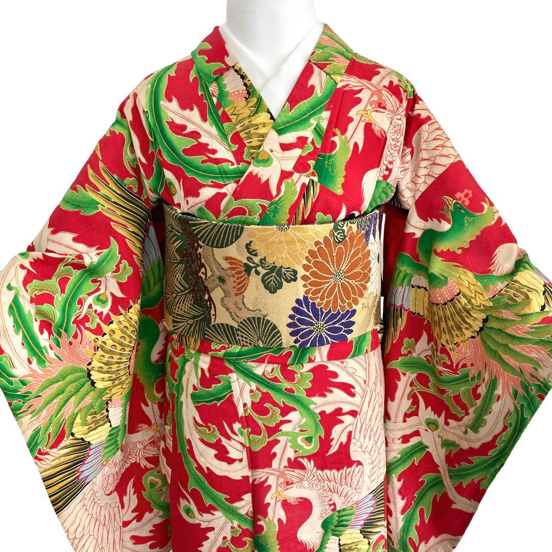 ★レトロ　アンティーク　女の子　子供着物　ジュニア　十三詣り　袴　大正ロマン