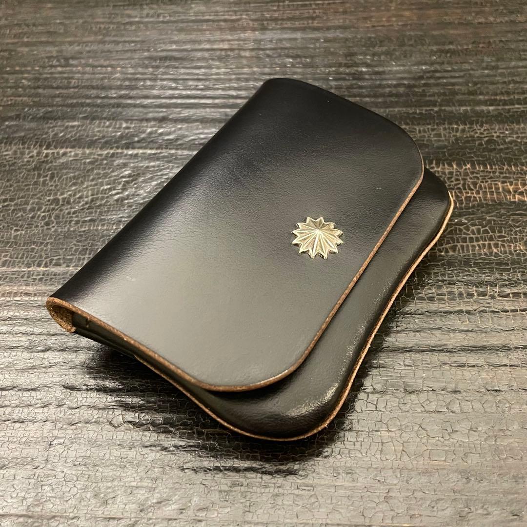 HORWEENクロムエクセル　フラップケースS コンチョカスタム　シルバー925