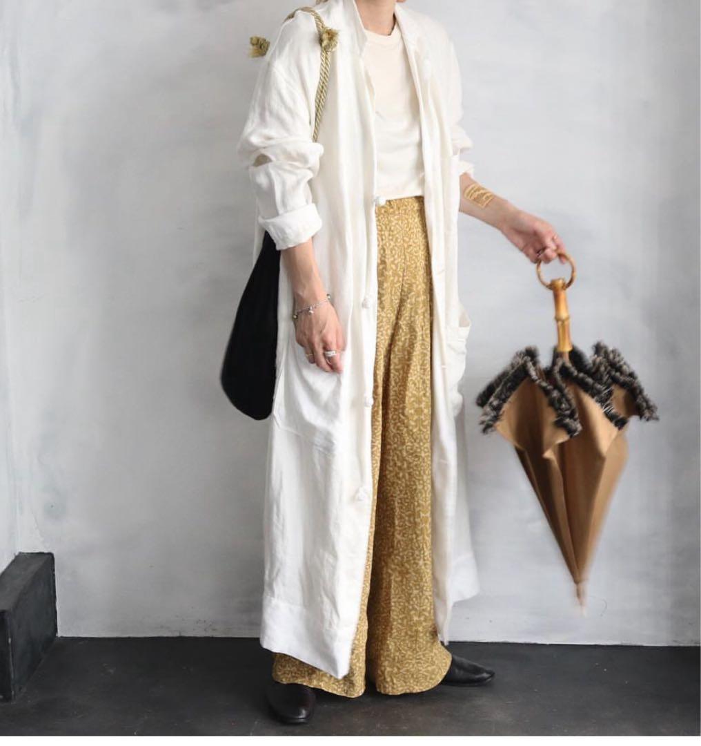 試着のみ　mavuno リネン　アトリエコート