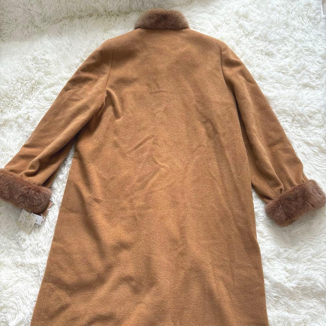 新品タグ付【PARIENNE】毛皮ミンクファー　ロングコート　Lサイズ