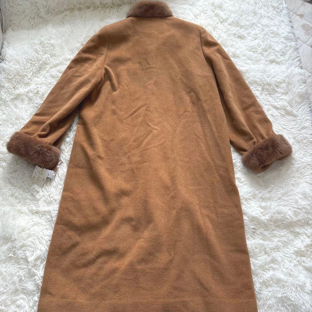 新品タグ付【PARIENNE】毛皮ミンクファー　ロングコート　Lサイズ