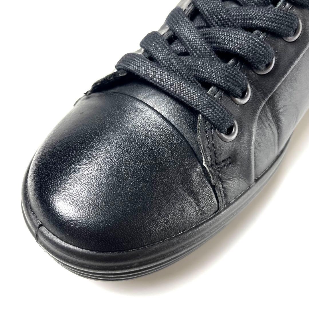 ecco GORE-TEX搭載 23.5cm SOFT7 レザースニーカー 美品