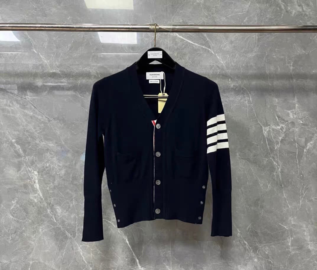 トム・ブラウン 4バー ネイビー ニット