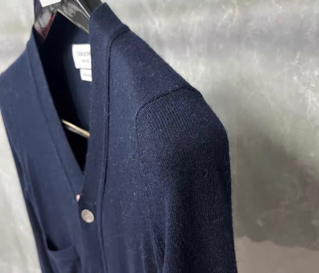 トム・ブラウン 4バー ネイビー ニット