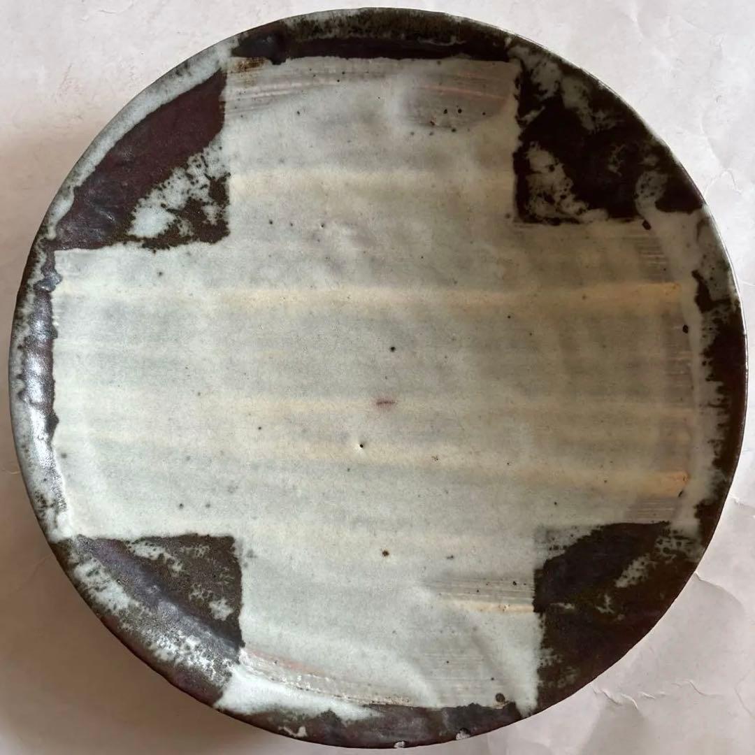 小野哲平　大皿　23cm 鉄化粧