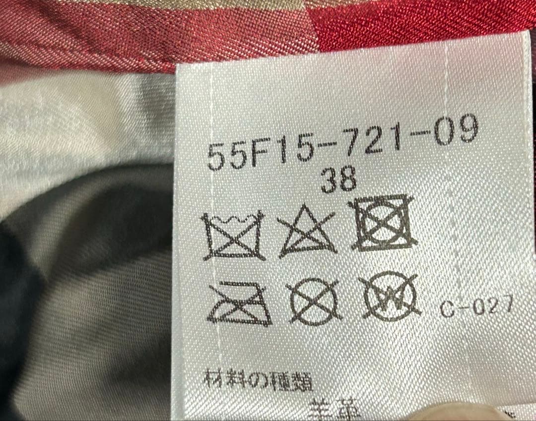 BLUE LABEL CRESTBRIDGE 本革 レザージャケット 38