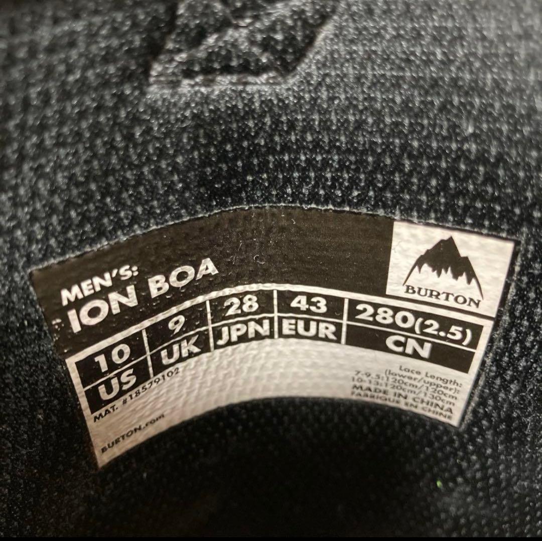 バートン　アイオン　ボア　2020年モデル　28cm ブラック