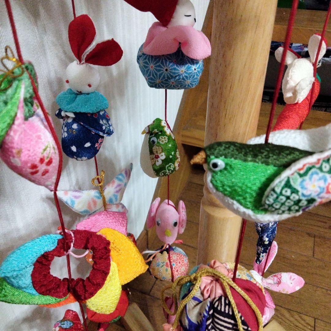 吊るし飾り　吊るし雛　ちりめん細工