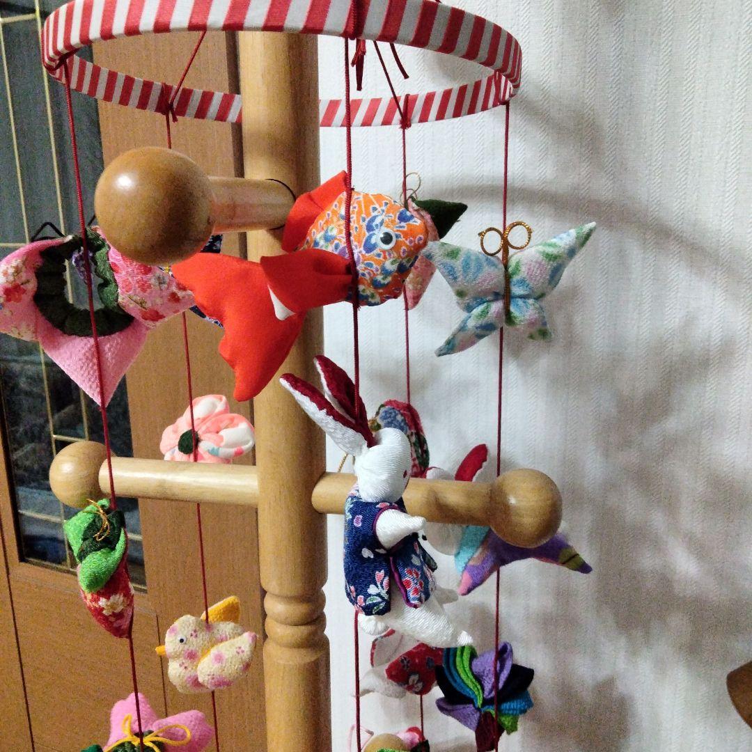 吊るし飾り　吊るし雛　ちりめん細工