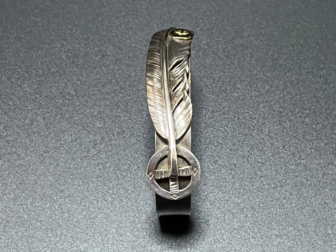 ゴローズ goro's K18メタル特大フェザーブレスOLDバングル