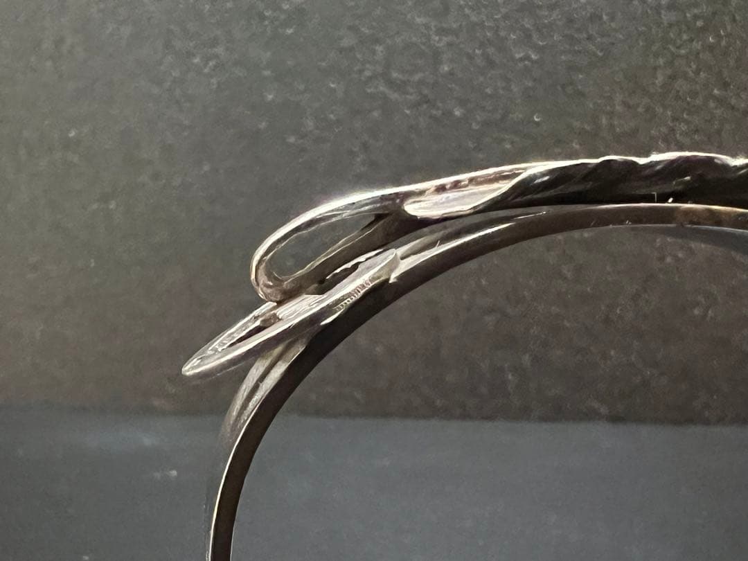 ゴローズ goro's K18メタル特大フェザーブレスOLDバングル