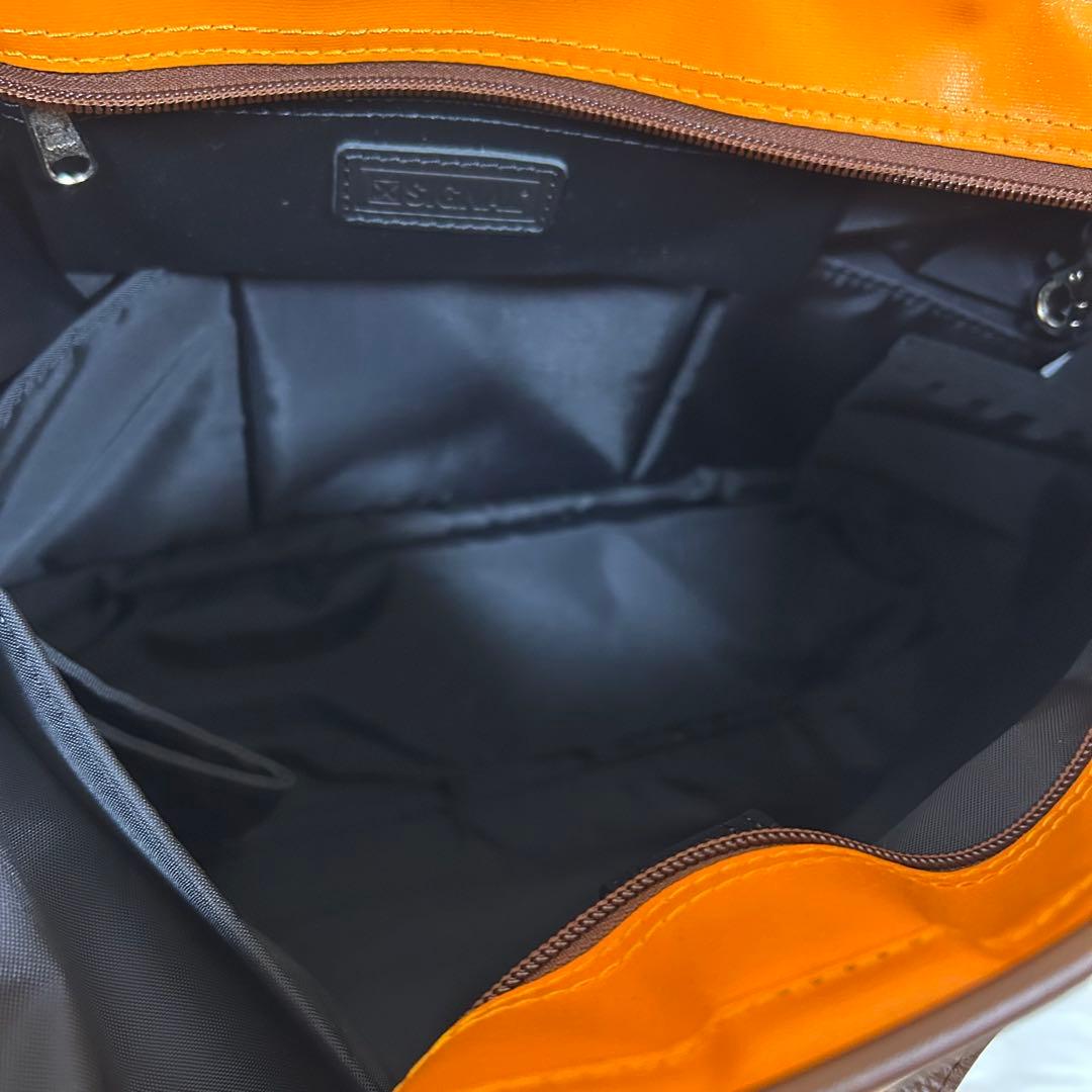 森野帆布　新品　2way トートバッグ　オレンジ　撥水SIGNAL FLAG
