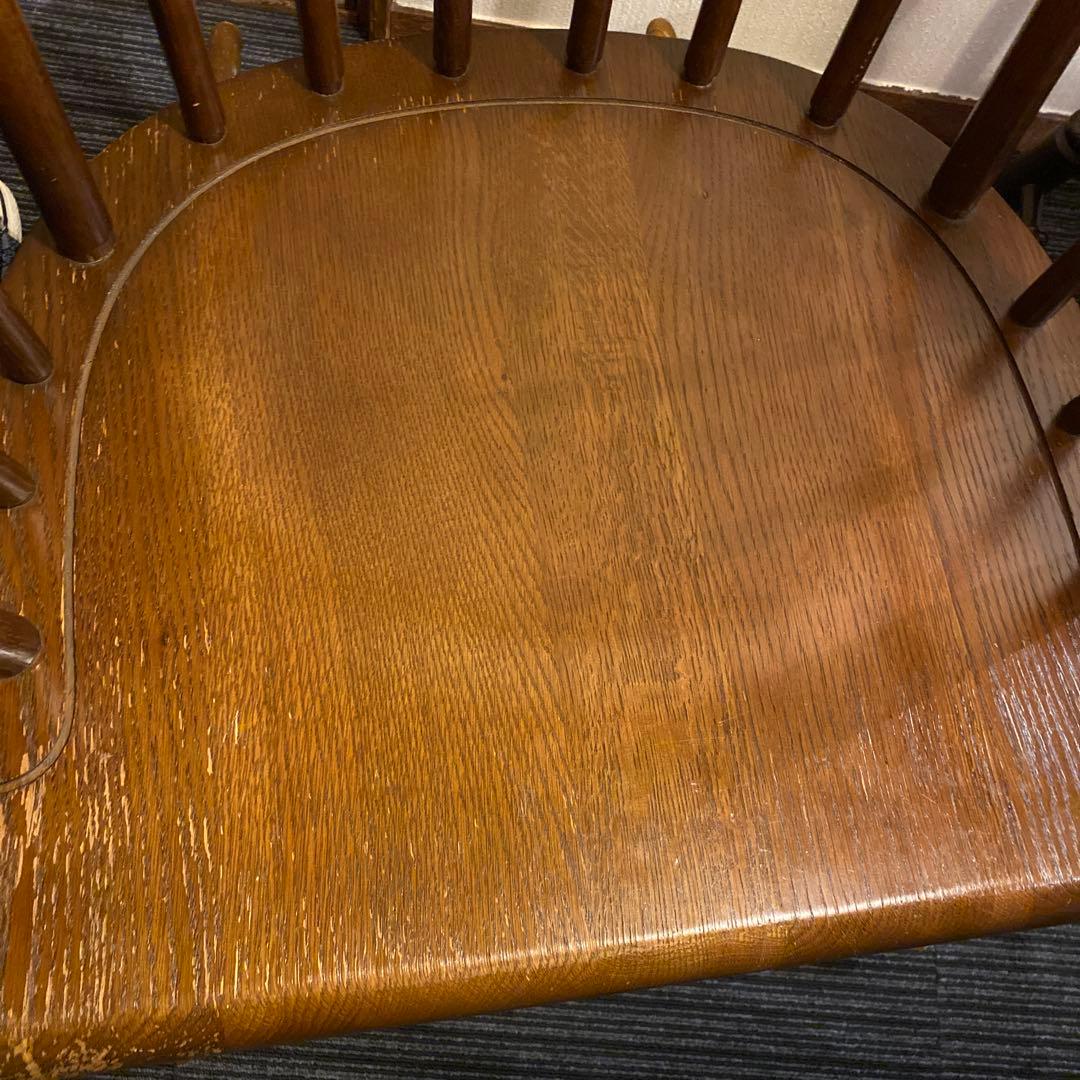 ヴィンテージ レトロ　ロッキングチェア　キツツキマーク　飛騨　アンティーク