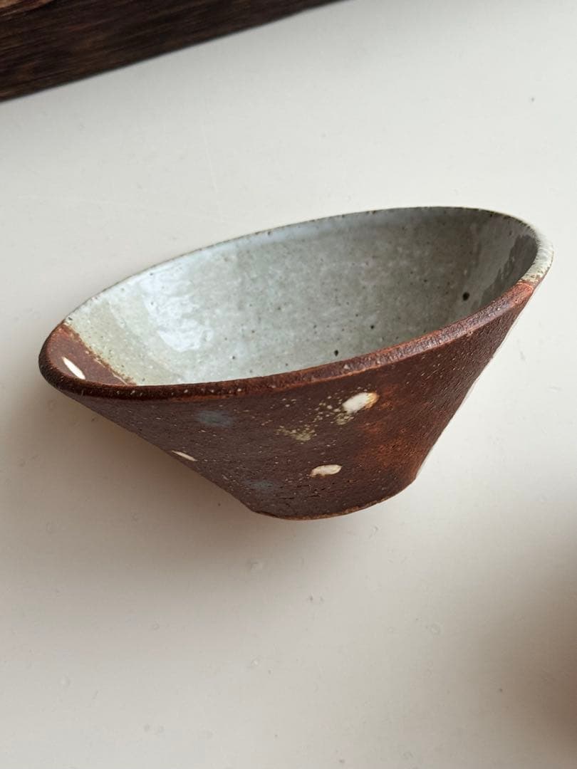 【未使用】岡崎順子さん 小鉢2個セット カトラリー柄 ドット柄