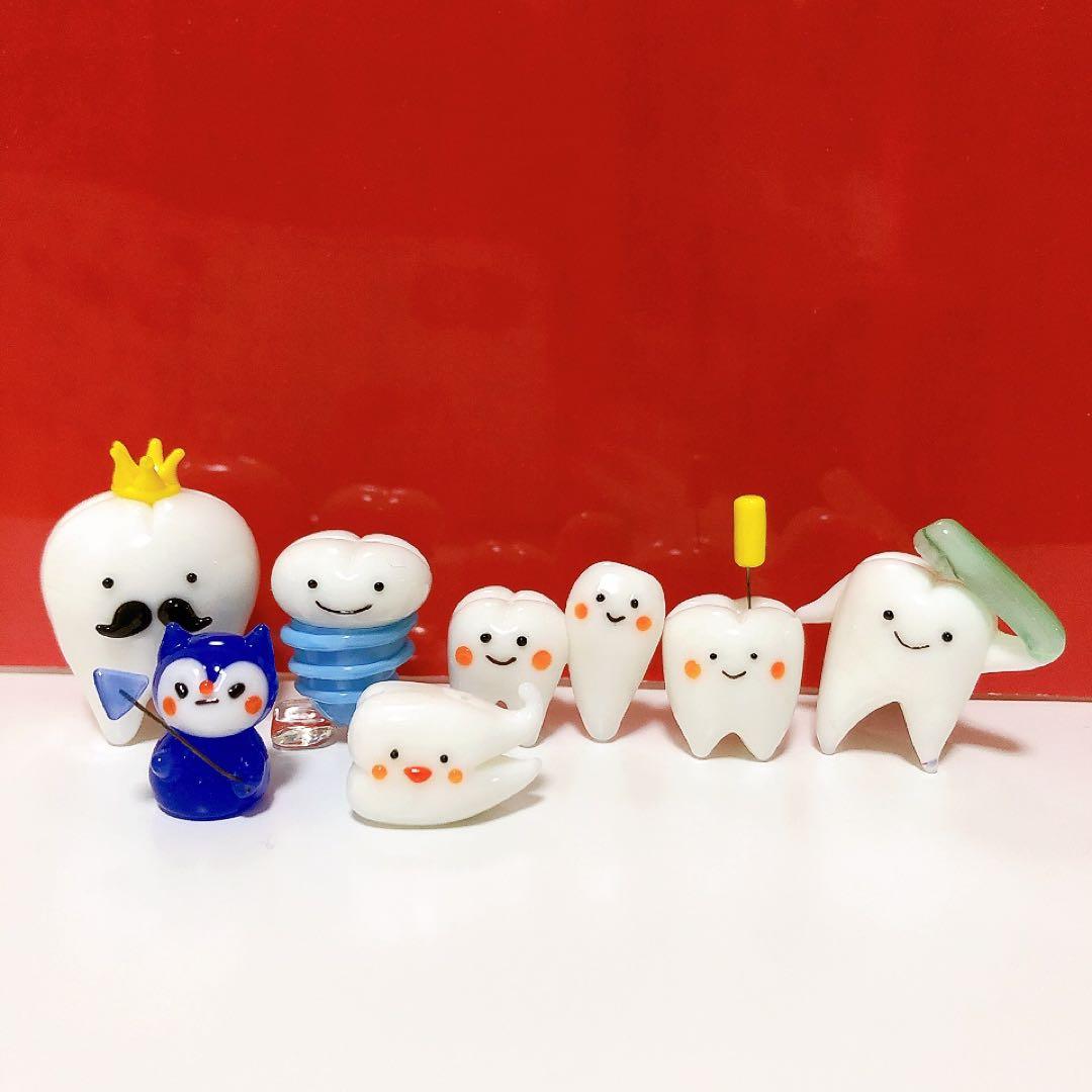 ガラス細工 歯の7点セット