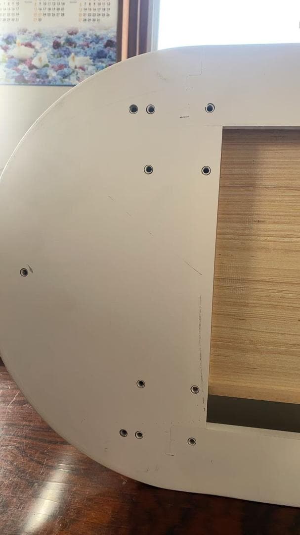 ホワイトドレッサー LEDミラー付き訳あり品　写真をご確認J201-100-02