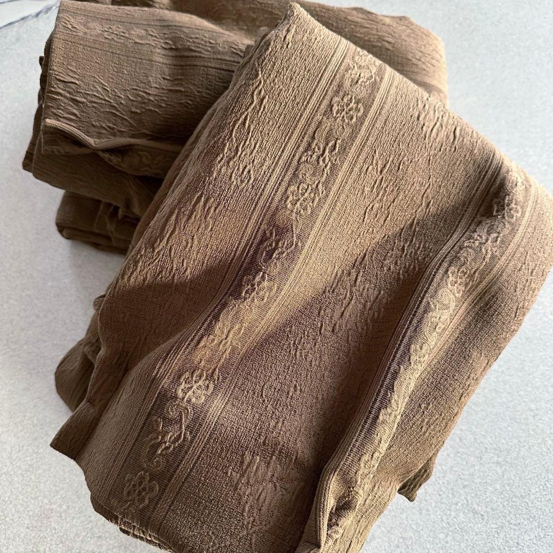 ドレープ　カーテン　幅200cm×丈200cm2枚　ブラウン