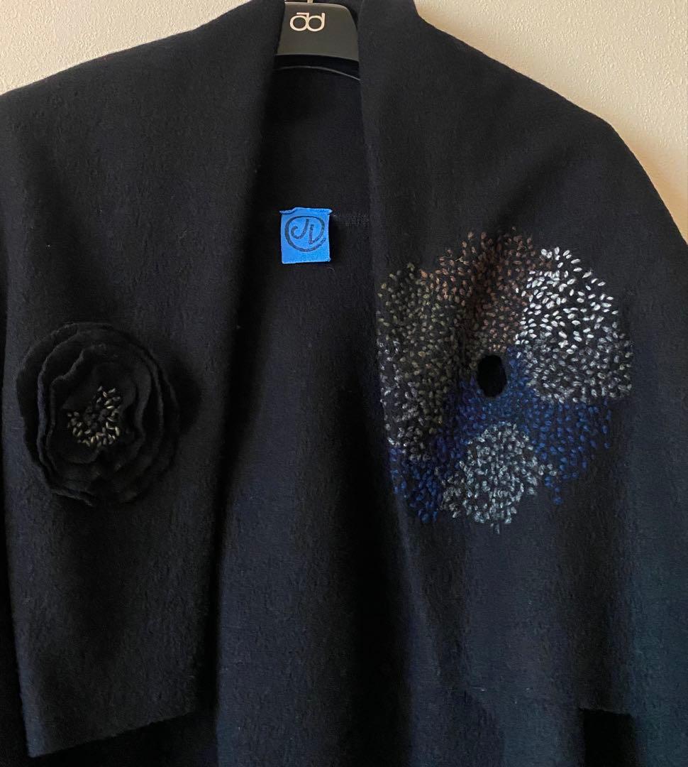 限定値下　ヨーガンレール　ウールフェルト　手刺繍　ショートコート　ババグーリ