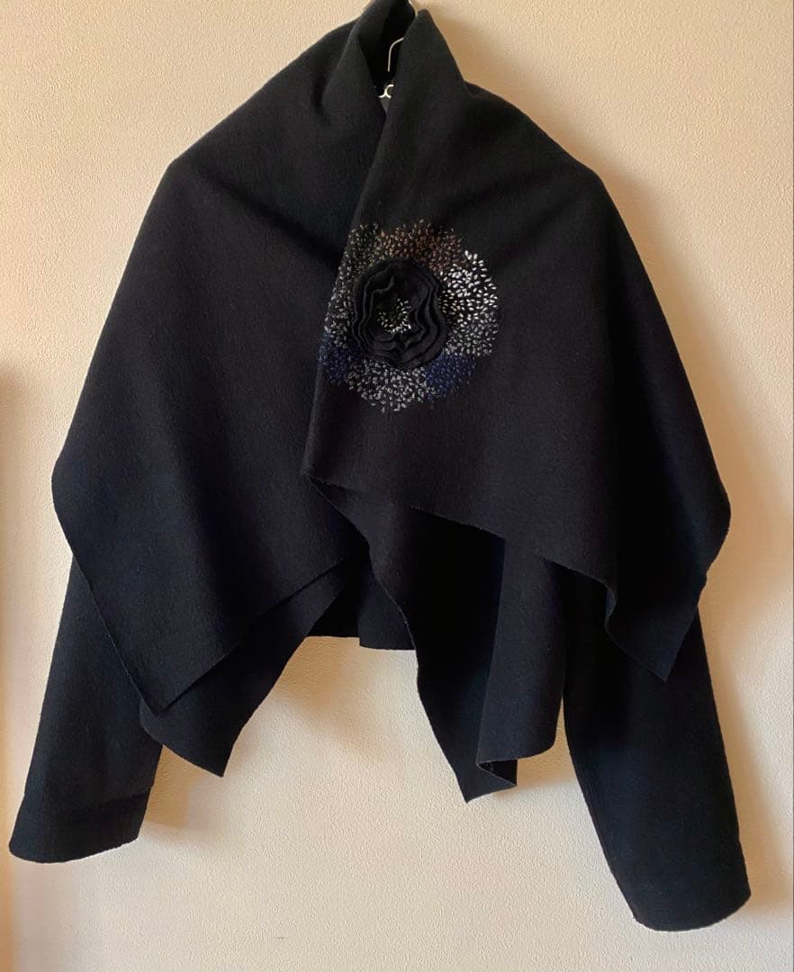 限定値下　ヨーガンレール　ウールフェルト　手刺繍　ショートコート　ババグーリ