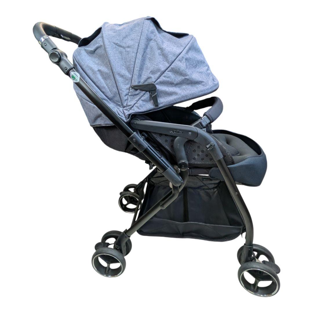 極美品 アップリカ 最上級ベビーカー オプティア クッション グレイス ネイビー