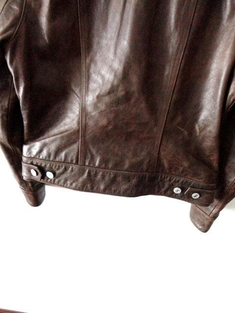 OLD GAP カウレザー トラッカージャケット/ジージャン/ライダース