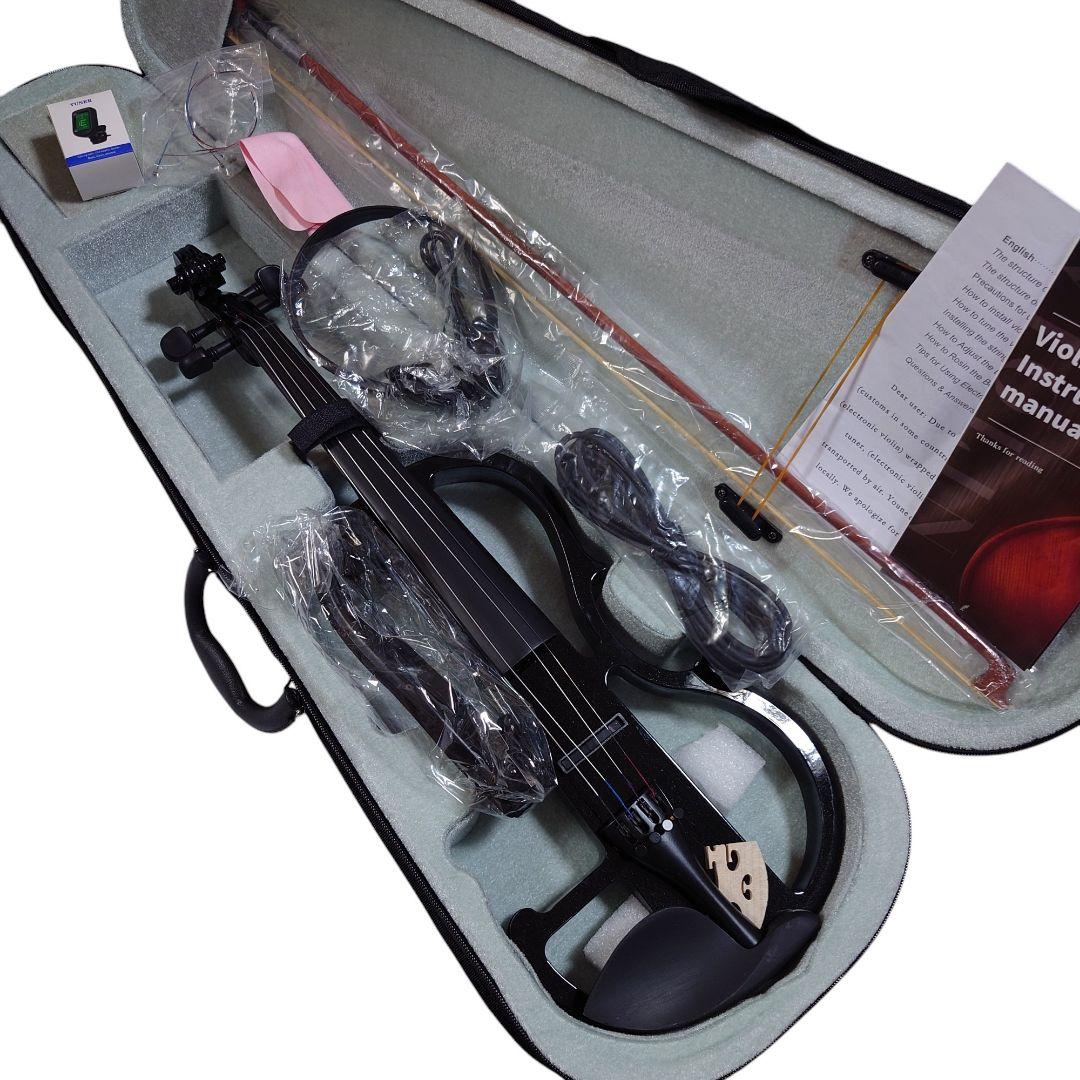 美品！サイレント バイオリン エレキ ヴァイオリン ケース付き HVPV-30