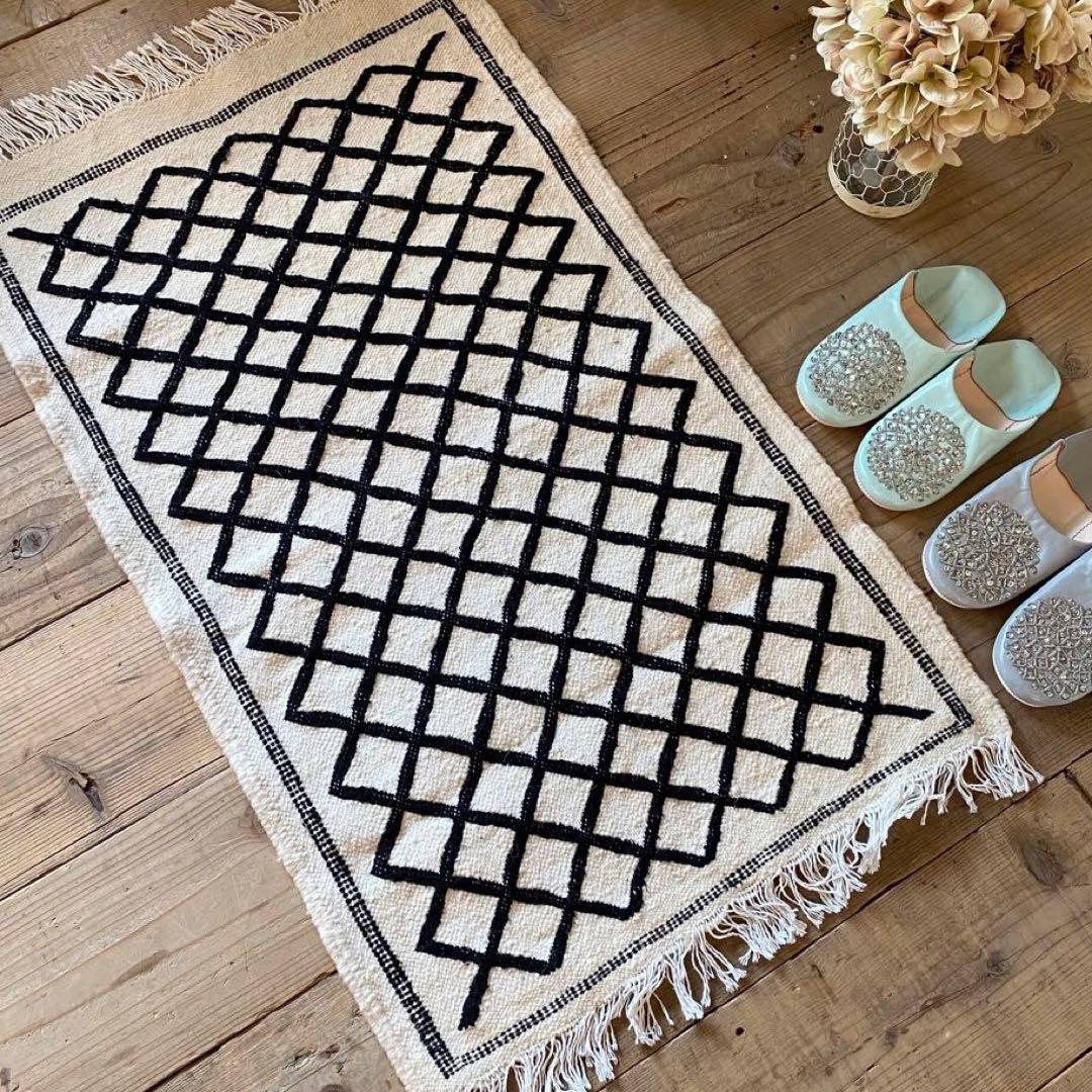 モロッコ ラグ キリム 約62×100cm