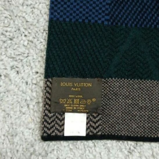 LOUIS VUITTON ルイヴィトン　ダミエ柄 ウールマフラー