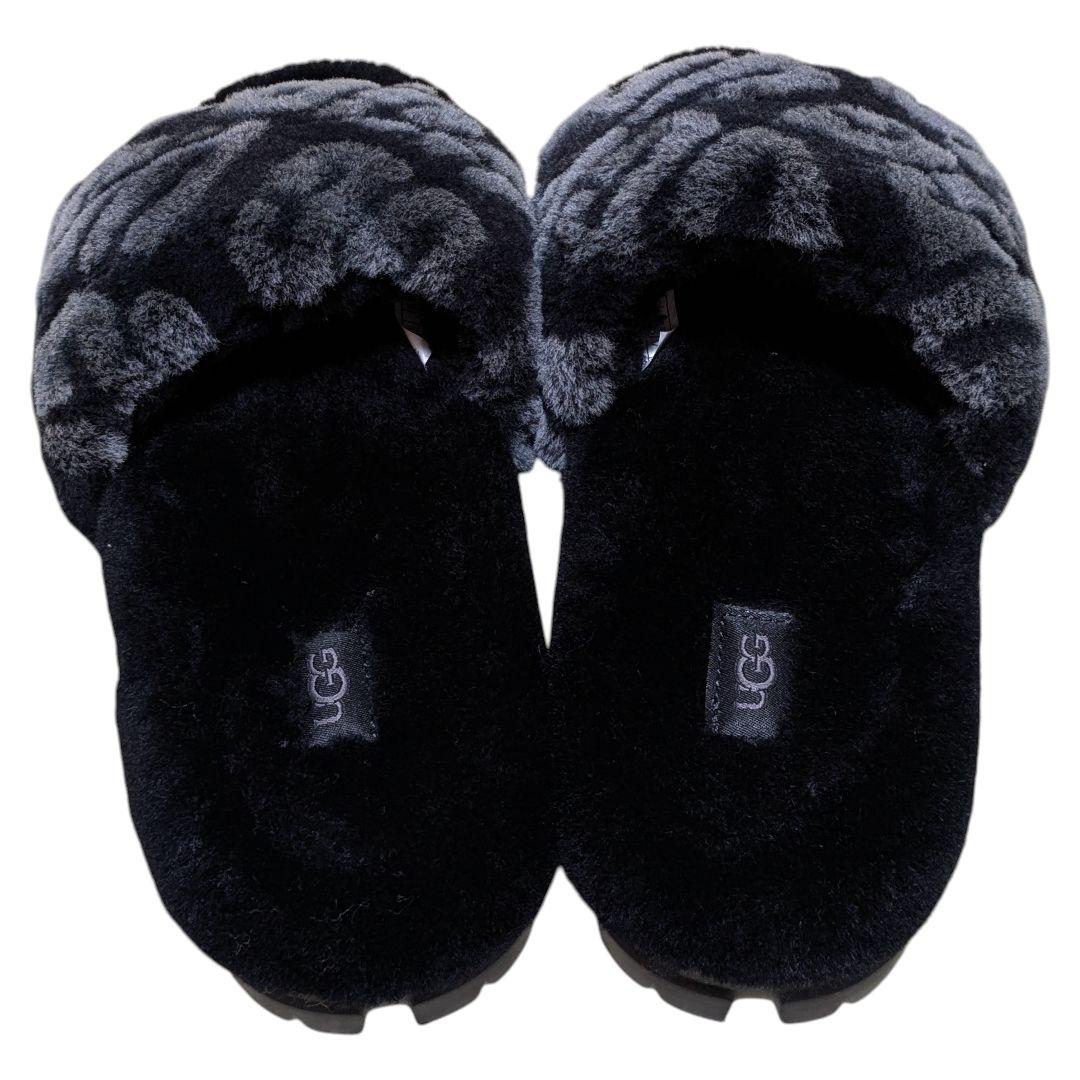 未使用級 UGG 24cm ブラック コゼッタ ロゴグラフ 1148770