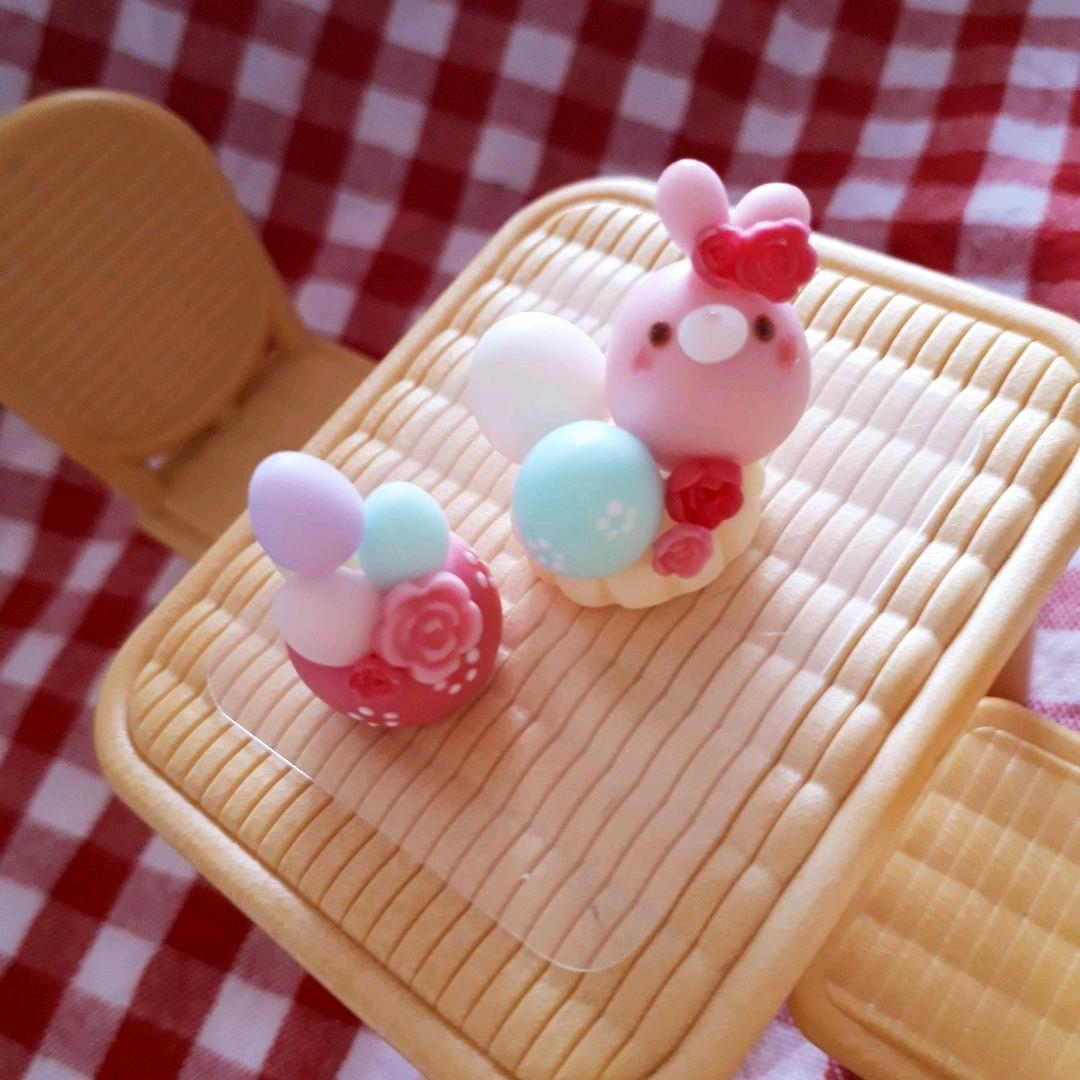 エッグタワーケーキ&タルトうさぎちゃん(ピンク)