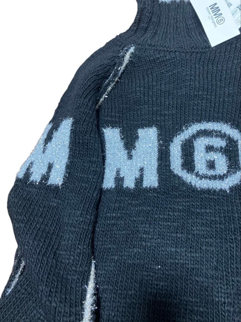 未使用　MM6 メゾンマルジェラ ニット タートルネック シルバーゴールド