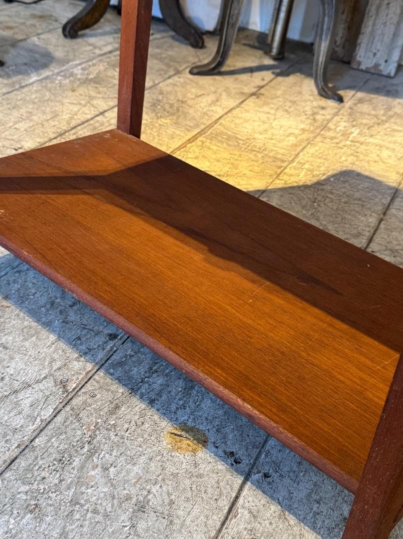 北欧ヴィンテージ　ソーイングテーブル　チーク材　デンマーク　アンティーク