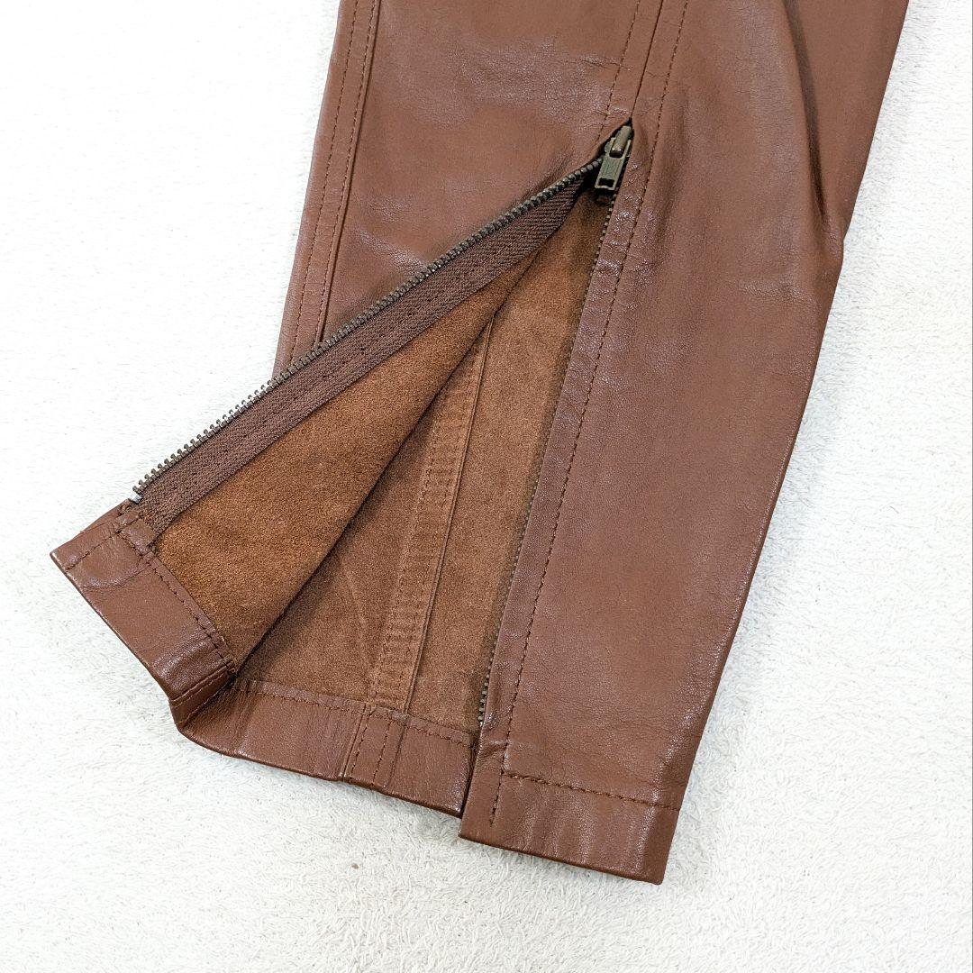 1990年　イッセイミヤケ　レザーパンツ　ラムレザー　オッズオン　サンプル