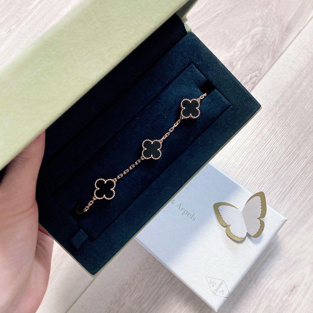 ヴァンクリーフアンドアーペル オニキス 5P ブレスレット