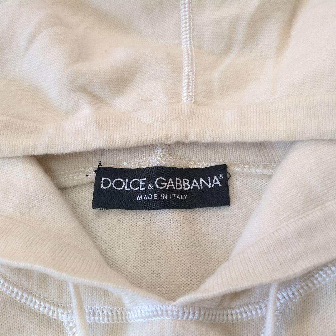 Dolce&Gabbana ニットパーカー 短丈 アイボリー 44 レディース