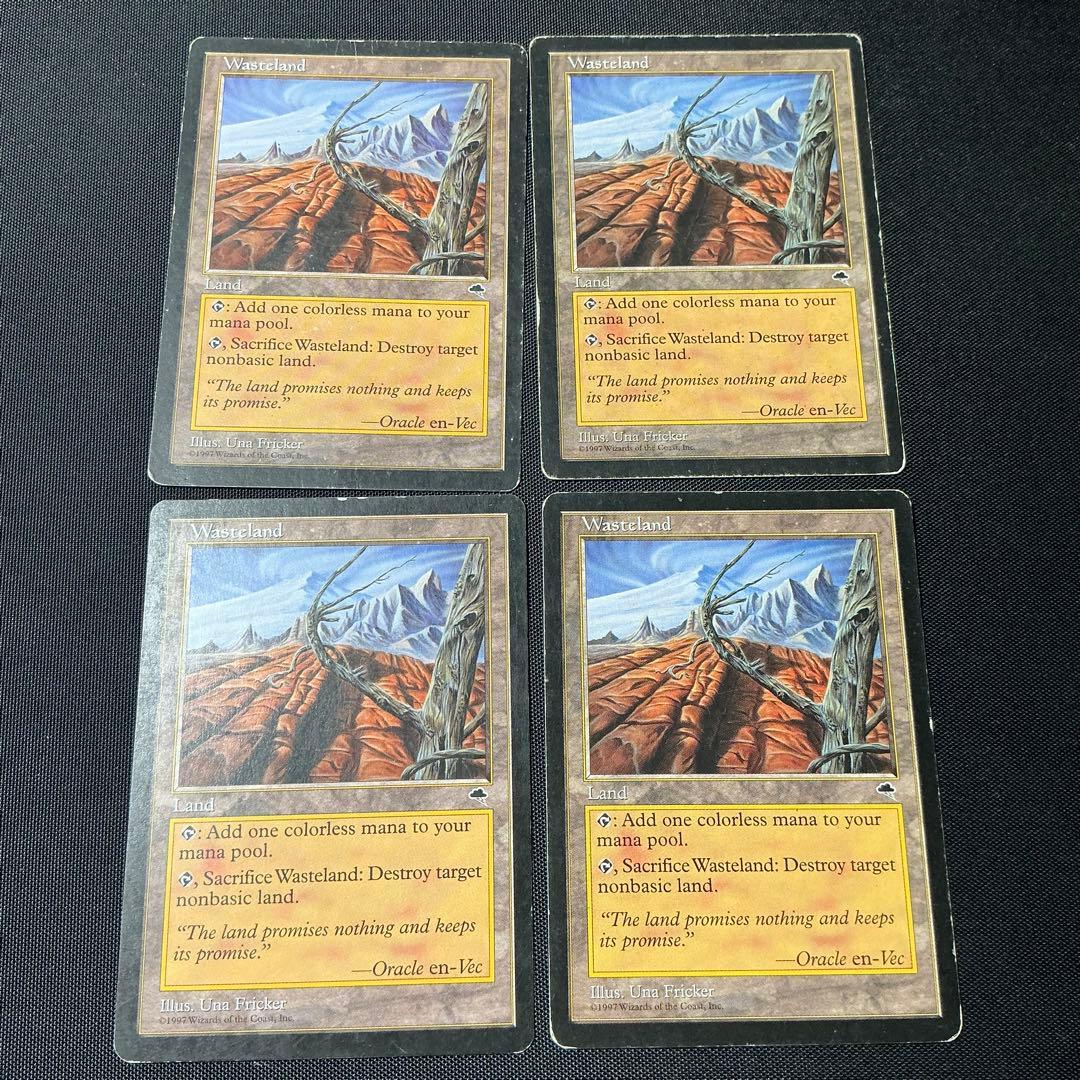 4枚 不毛の大地 英語版 テンペスト