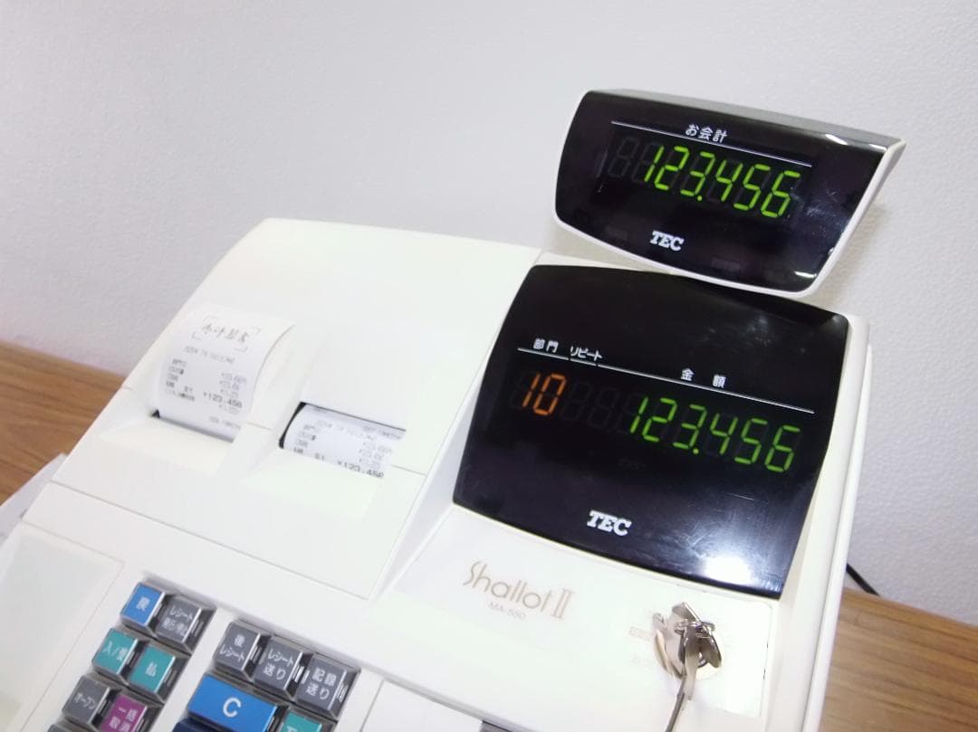 設定無料 東芝TEC MA-550 レジスター 10部門 250705