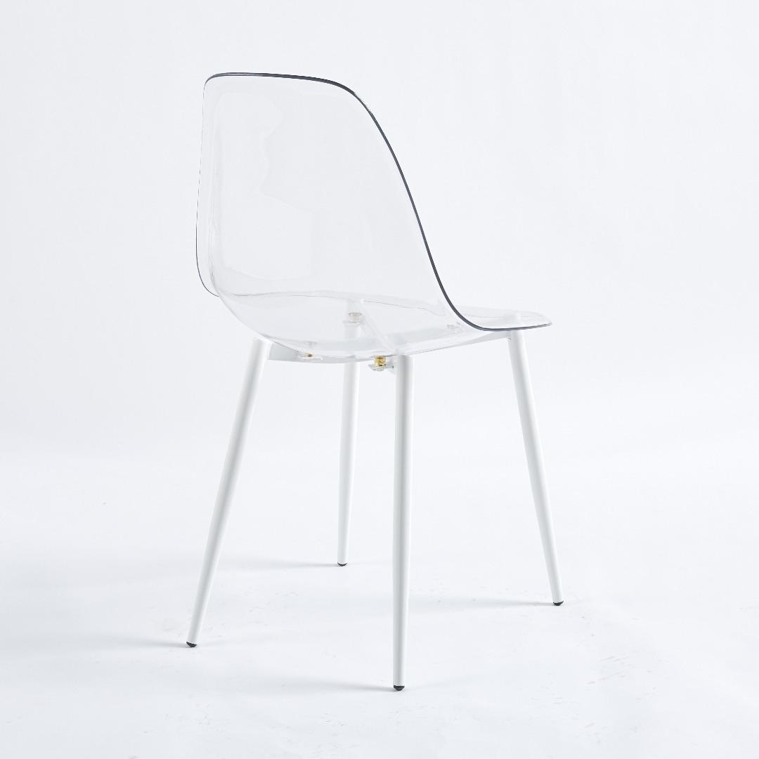 ダイニングチェア 2脚セット 透明 椅子 おしゃれ 北欧 アクリル お手入れ簡単