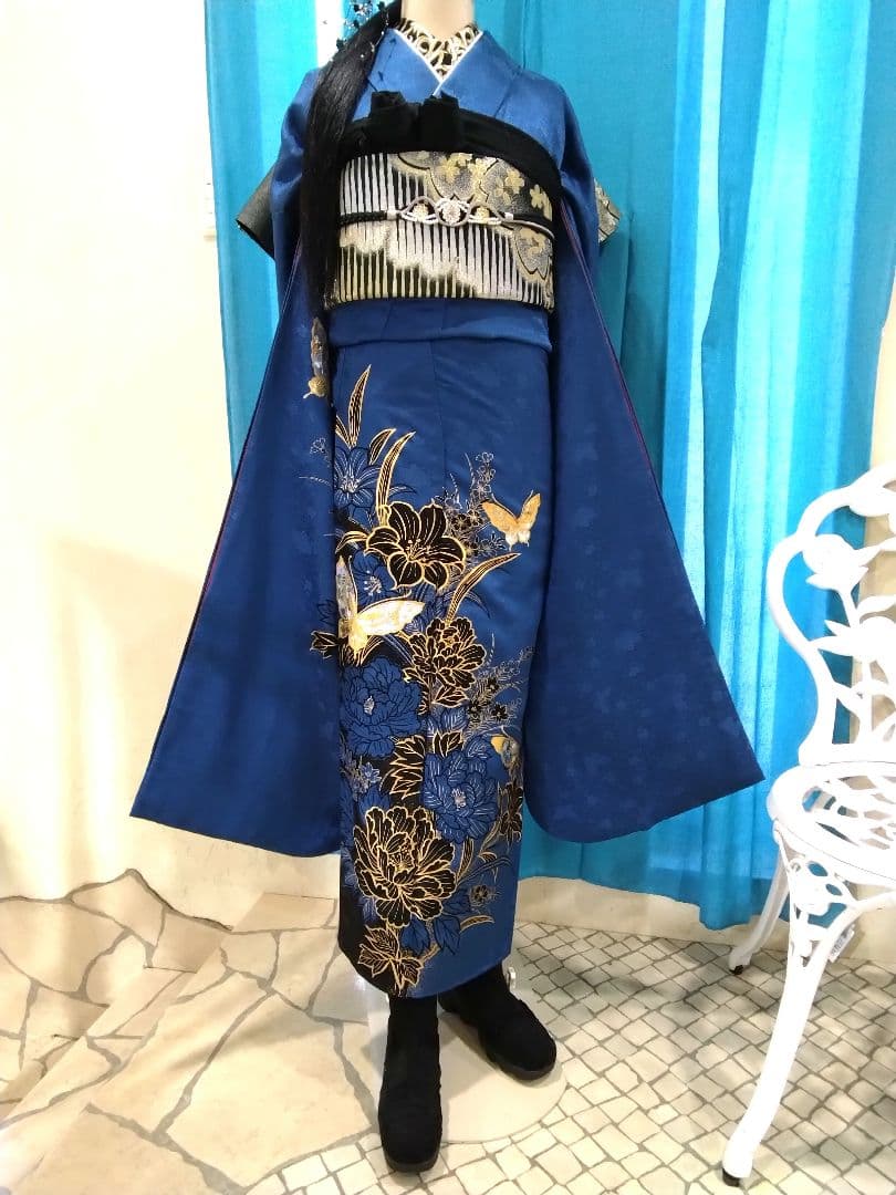 振袖フルセット、正絹振袖成人式、落款、半襟、重ね衿、帯揚げ帯締め、西陣袋帯、襦袢