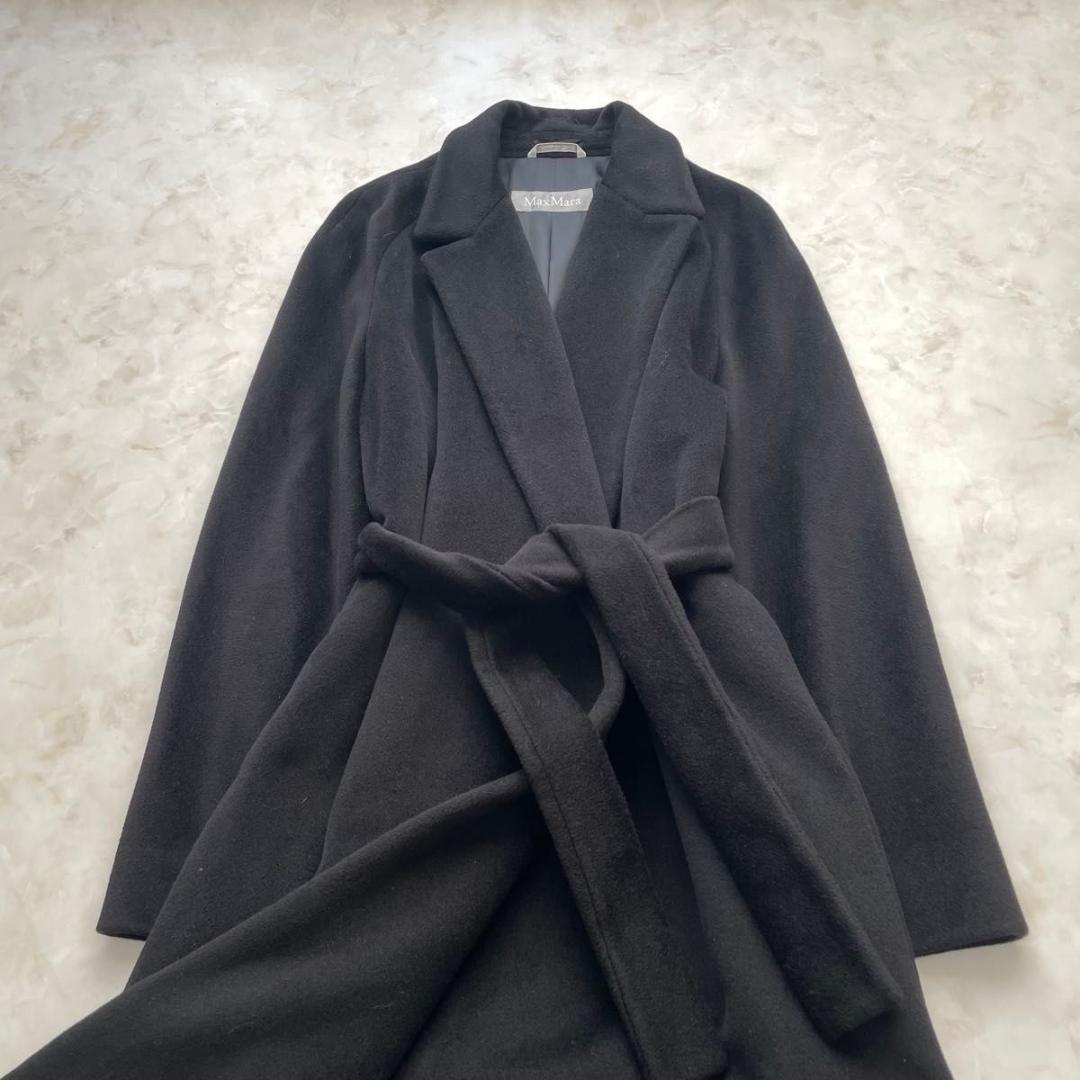 MAX MARA ガウンコート　マニュエラ　ベルテッドコート　42 XL